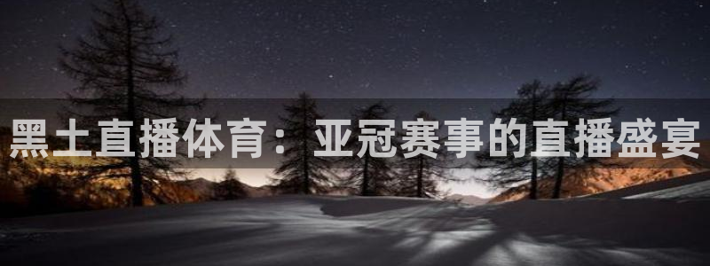 黑土直播体育：亚冠赛事的直播盛宴