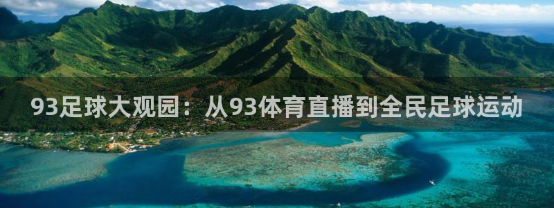 93足球大观园：从93体育直播到全民足球运动