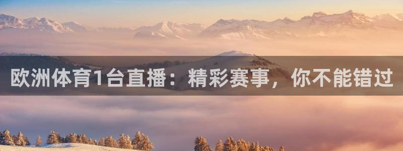 欧洲体育1台直播：精彩赛事，你不能错过
